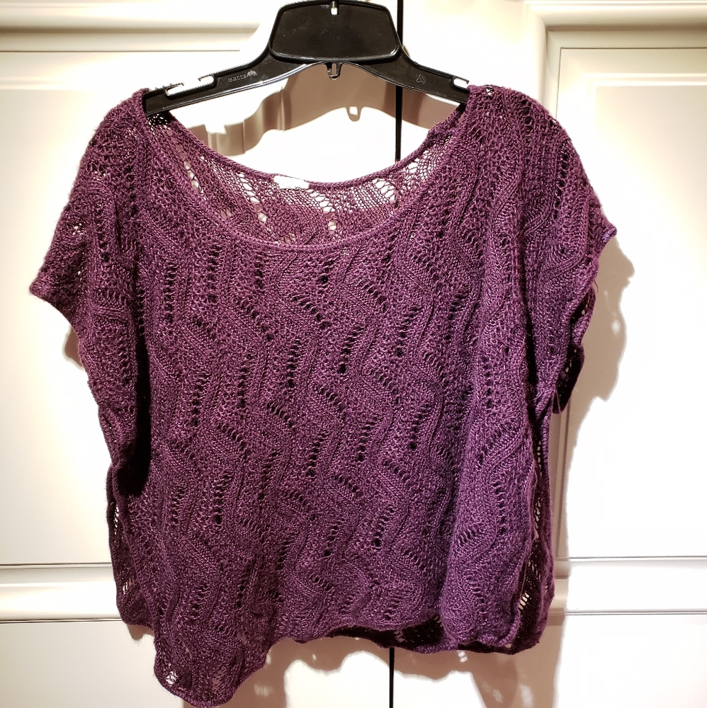 Mossimo Dark Purple Knitted Top